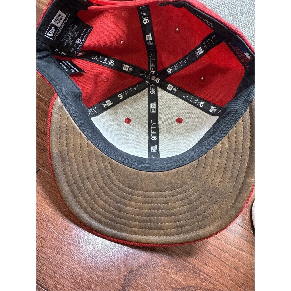 Rare Boston Red Sox New Era SnapBack 9 Fifty “ Not For Resale” Hat Wool/Leather - Picture 5 of 8